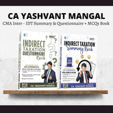 CMA Inter IDT | Summary Book & Questionnaire + MCQs Book by CA Yashvant mangal | For Dec 25 & June 26